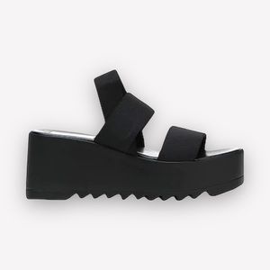 STEVE MADDEN RAMZI SANDAL NORDSTROM SZ 8 Black Platform